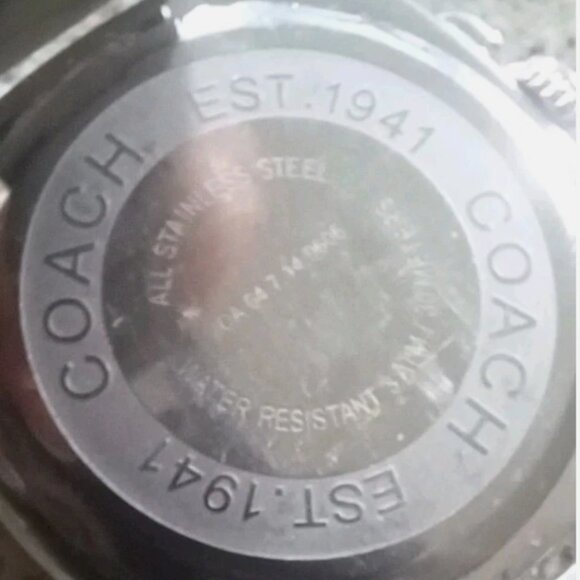 COACH Stainless Steel Signature Quartz Watch CA.64.7.14.0606 Silver - Picture 7 of 8